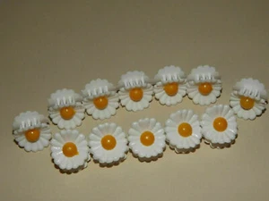 6 BIG WHITE 2cm MINI HAIR CLAW CLAMPS HAIR CLIPS BULLDOG CLIPS HAIR ACCESSORIES - Picture 1 of 1