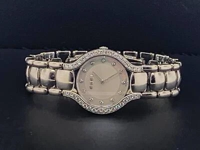Ebel Beluga Damen 27mm Edelstahl Weiß Mop Diamant Zifferblatt Fabrik Blende - Bild 1 von 4