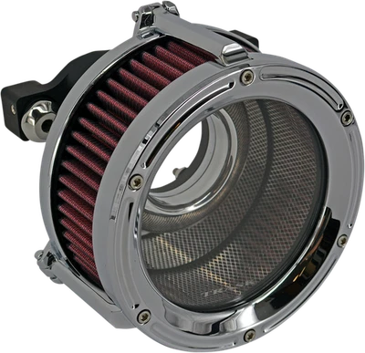 Filtro de aire cromado de alto flujo Trask Assault Charge para Harley Sportster 1991-2022 Foto 1 de 3