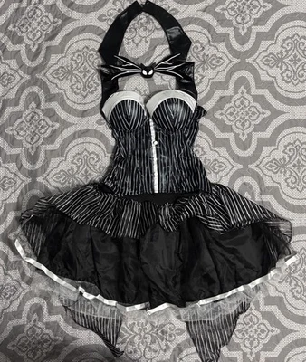 Disney’s  Jack Skellington Costume Skirt and Corset Women’s Size Small (4-6) - Image 1 of 3