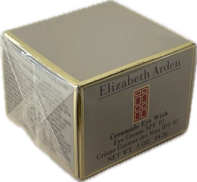 Elizabeth Arden Ceramide Eye Wish Cream SPF 10, 0.5 OZ. Made in USA. New, Sealed - Image 1 of 4