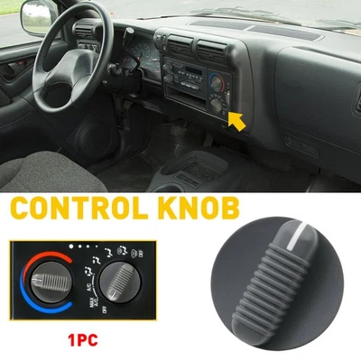 1PC Interior Climate Control Knob 95-1997 For Blazer Chevy S10 GMC Jimmy Sonoma - Image 1 of 4