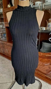 Figurbetontes Rippenstrick Kleid Schwarz Gr. S Neu !!! - Bild 1 von 13