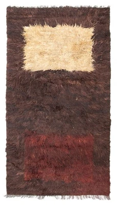 Traditional Dark Brown 3'5" x 6'4" Hand-knotted Oriental Carpet Wool Area Rug - Image 1 of 4