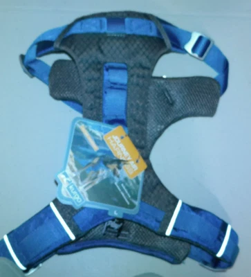Arnés para perros--Kurgo Journey Air -AJUSTE REFLECTANTE AZUL/GRIS-GRANDE "NUEVO" Foto 1 de 2