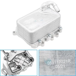 Engine Oil Cooler 059117021R For Audi A4 A5 A6 A7 A8 Q5 Q7 VW Touareg 3.0TDI - Picture 1 of 11