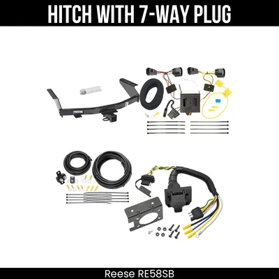 Сцепное устройство + 7-полосная проводка для 07–12 Dodge Nitro все модели 44559 приемник 2 дюйма - Изображение 1 из 4