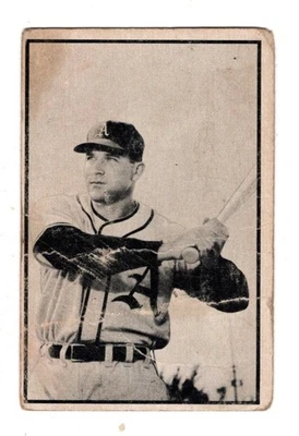 1953 Bowman Black & White Eddie Robinson Card #20 Poor Condition - Image 1 of 2