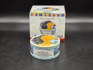 Breyer Spirit Stalluon Of The Cimarron Collection Porcelana Tesoro Caja Baratija - Imagen 1 de 13