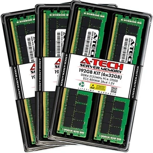 192GB 6x 32GB PC4-2133 RDIMM Lenovo ThinkServer RD550 (E5-2600 v4) Memory RAM - Picture 1 of 5