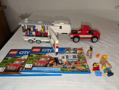 Lego City 60182 Pickup & Caravan RV Nr. Complete w Instructions & Minifigs - Image 1 of 4