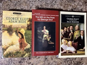 George Eliot 3 Book Lot Silas Marner Mill On The Floss Classics Adam Bede - Foto 1 di 3