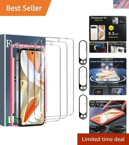 Easy Install 3er Pack 9H Glas Displayschutzfolie für ultimativen Geräteschutz - Bild 1 von 9