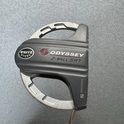 Odyssey White Steel 2-Ball SRT Right Handed 34 Inch Mallet Putter **NEEDS GRIP** - Image 1 of 4