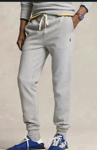 Neu mit Etikett Polo Ralph Lauren sportliche Jogginghose aus Fleece für Herren grau M Hose Jogger - Bild 1 von 8