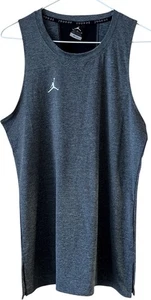 Jordan ärmelloses Trainingsshirt Herren Medium grau Dri-FIT sportliches Oberteil neu mit Etikett - Bild 1 von 9