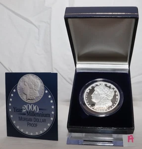 The American Historic Society 2000 Millennium Morgan Dollar Proof A LH - Imagen 1 de 6