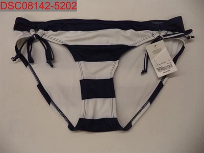 Parte inferior de bikini de natación City Streets para mujer talla mediana azul marino/blanco a rayas Foto 1 de 4