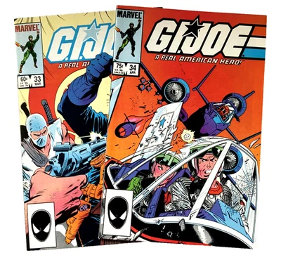 Marvel G.I. JOE (1985) #33-34 Set NM (9.4) Ships FREE! - Image 1 of 4
