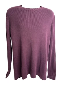 GUESS Sweater Mens XL Wine Red Quilted Yoke Pullover Knit Long Sleeve New Tag - Picture 1 of 8