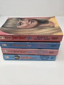 Sweet Valley High Secret Diaries 4 Book Set Lot Jessica’s Elizabeth’s Volume 2 3 - Foto 1 di 4