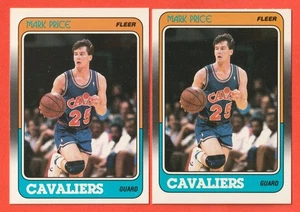MARK PRICE - (2)  1988-89 Fleer RC #25   Rookie Card   *Cleveland Cavaliers* - Picture 1 of 2