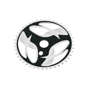 Corona 44d BMX 20 Fauber Schwarz/Silber 305850110 MV-TEK Kurbelgarnitur - Bild 1 von 1