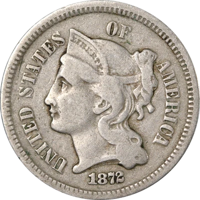 1872 Three (3) Cent Nickel - Image 1 of 2