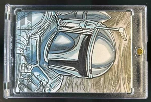 2024 Topps Star Wars Masterwork Mandalorian Sketch Card Artist Auto #1/1 - Picture 1 of 2