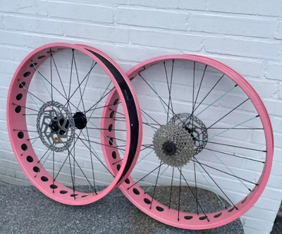 Fatbike Wheelset 150/197mm 9 Speed Cassette Centerlock Brake Discs NEW - Image 1 of 3