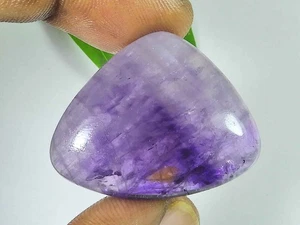 Piedra preciosa suelta cabujón en forma de pera amatista púrpura natural 59 quilates 28X34X9 mm - Imagen 1 de 7