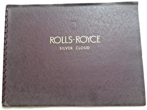 Original ROLLS-ROYCE SILVER CLOUD Pilot Verkaufsprospekt 131/4x10 spiralgebunden, selten - Bild 1 von 4