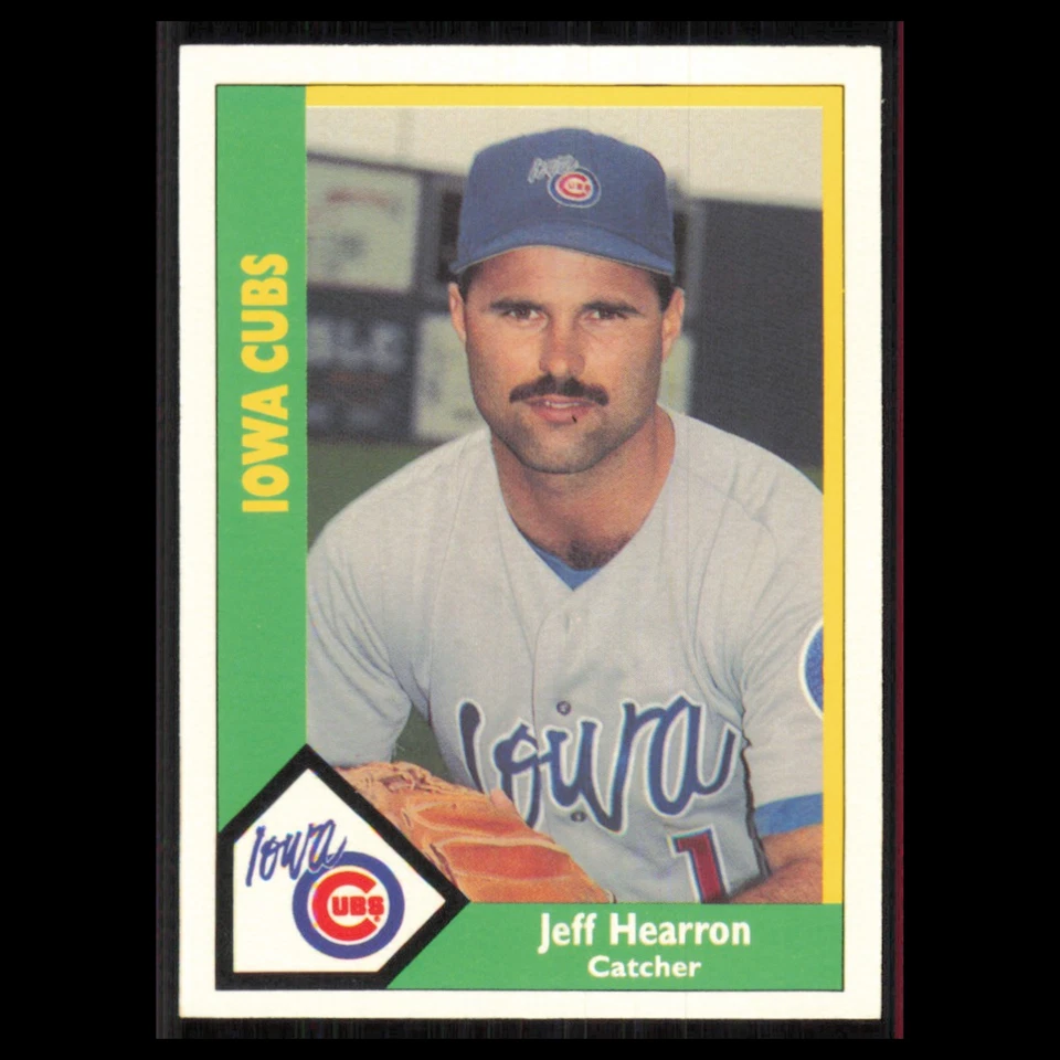 Jeff Hearron #98 1990 CMC Minor League Iowa Cubs Baseball Card MLB NM - Image 1 of 3