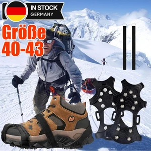 Größe40-43 Anti Rutsch Schuhspikes Ice Grips Schuhkrallen Steigeisen für Schuhe- - Bild 1 von 12