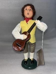Byers Choice Carolers Williamsburg Balladeers Hombre Con Guitarra 2004 - Imagen 1 de 5