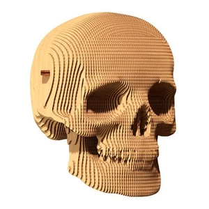 PUZZLE 3D CARTONIC SKULL TESCHIO CARTONE PRETAGLIATO DA ASSEMBLARE DESIGN 72 PZ - Foto 1 di 10