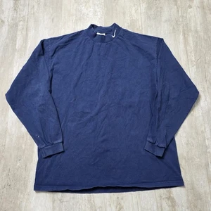 Camicia vintage Nike blu finto collo manica lunga taglia XL - Foto 1 di 7