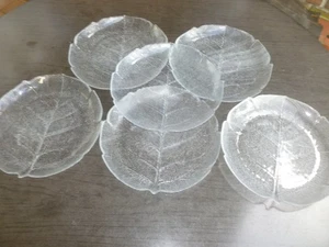 Arcoroc Luminarc 6 große Speiseteller Aspen mit Blattmotiv Ø 24cm - Bild 1 von 1