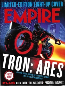Empire Magazine August 2025 Tron: Ares Limited Edition Light Up Cover - Picture 1 of 2