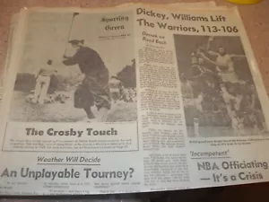 San Francisco Chronicle 1/19/78 Sports - Crosby Pro-Am Walsh Staying at Stanford - Picture 1 of 2