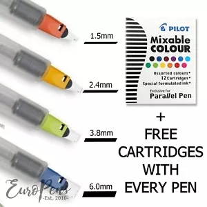 Pilot paralleler Kalligraphiestift - 1,5, 2,4, 3,8, 6,0 - KOSTENLOSE verschiedene Patronen - Bild 1 von 5