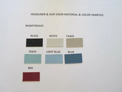 Nuevo techo 1955-1957 Pontiac Chieftain 2 puertas techo rígido, patrón tejido de canasta Foto 1 de 2