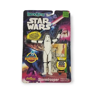 Bend Ems Star Wars Stormtrooper With Topps Card 1993 Vintage Action Figure - Picture 1 of 4