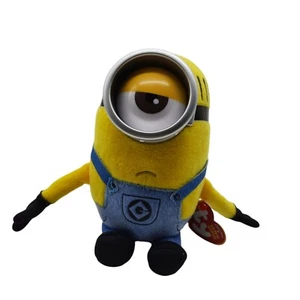 TY -- MEL -- DESPICABLE ME 3 MOVIE MINION 7" Plush Toy Stuffed ONE EYE - Picture 1 of 8