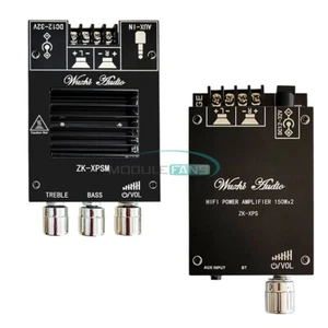High power 150W*2 Digital Power Amplifier Board DIY Kits Bluetooth AUX TDA7498E - Picture 1 of 32