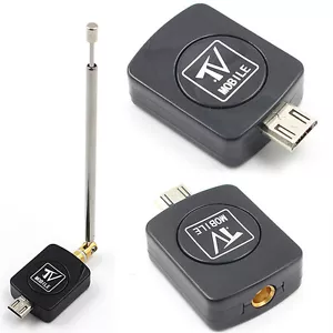 Micro USB DVB-T HD TV Tuner Digital Satellite Dongle Receiver For Phone TV Tu wi - Picture 1 of 9