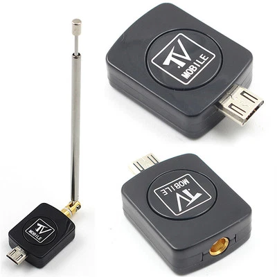 Micro USB DVB-T HD TV Tuner Digital Satellite Dongle Receiver For Phone TV T SFP - Image 1 of 4