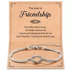 Tarsus Love Knot Friendship Bracelets, Best Friend Birthday Christmas Jewelry... - Picture 1 of 6