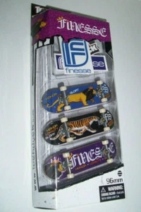 TECH DECK SET OF 3 FINESSE 96 mm FINGERBOARD SKATEBOARDS 2007 SPINMASTER NEW - Picture 1 of 1