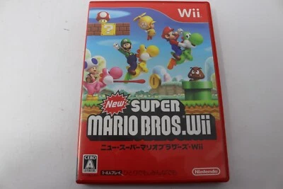 New Super Mario Bros Wii Nintendo Japanese Video Game Complete CIB Tested - Image 1 of 4